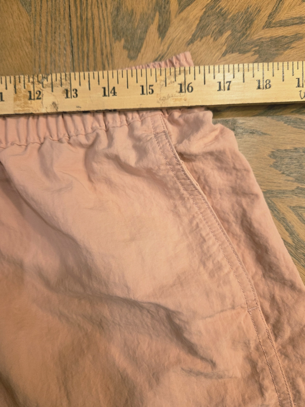 Patagonia Baggies Shorts Women’s Large Peach Pink Nylon Athletic Swim Casual - Picture 6 of 8